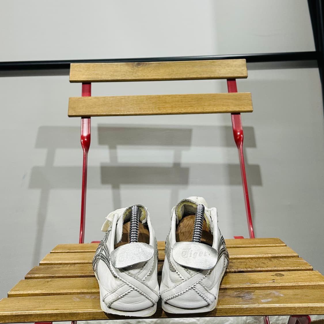 235) 오니츠카타이거 운동화 여성 여자 신발 멕시코66 화이트 실버 상품이미지4