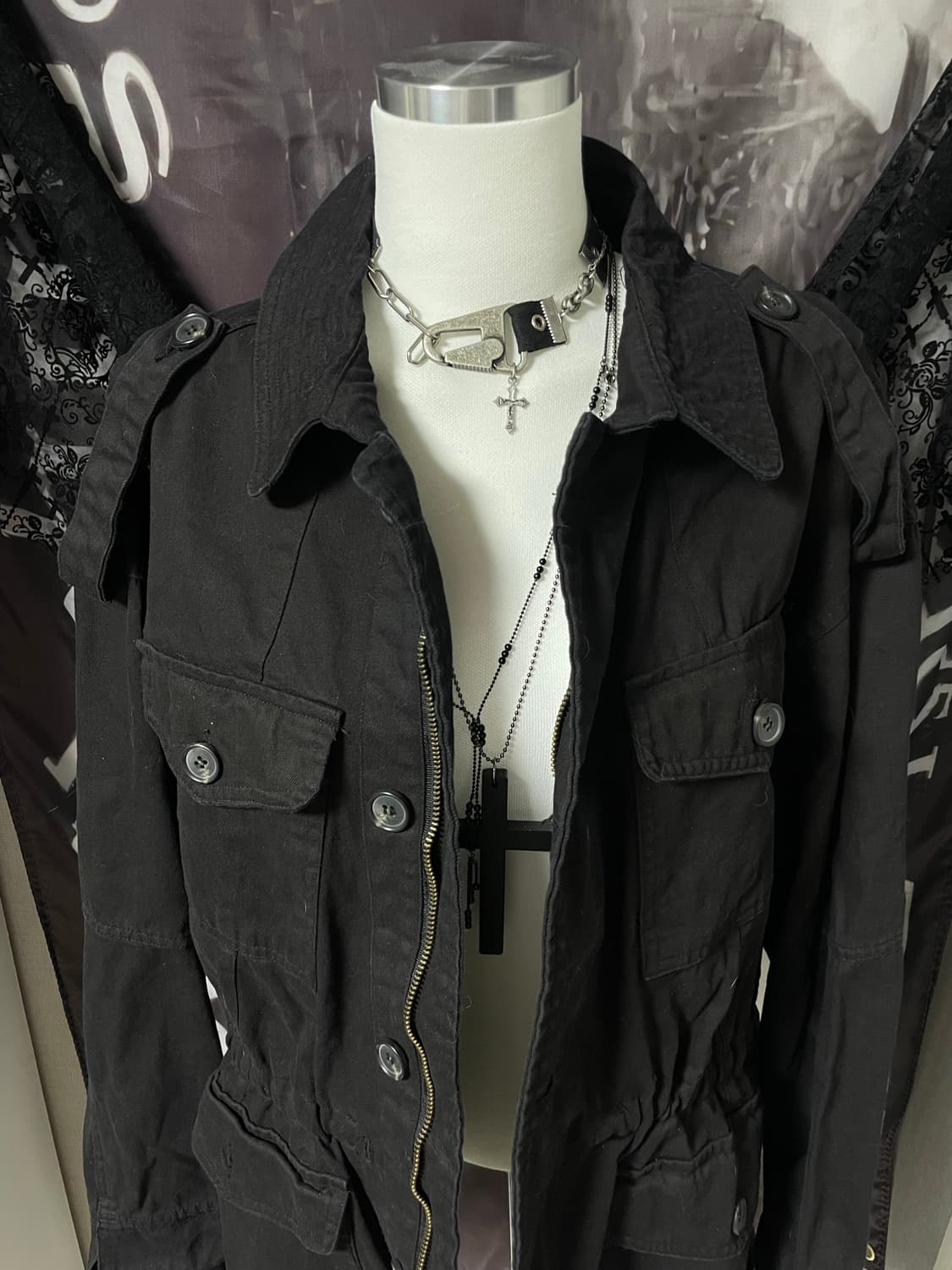 2010야상점퍼버커루st고스펑크다크웨어락시크유니섹스코르티스 상품이미지3