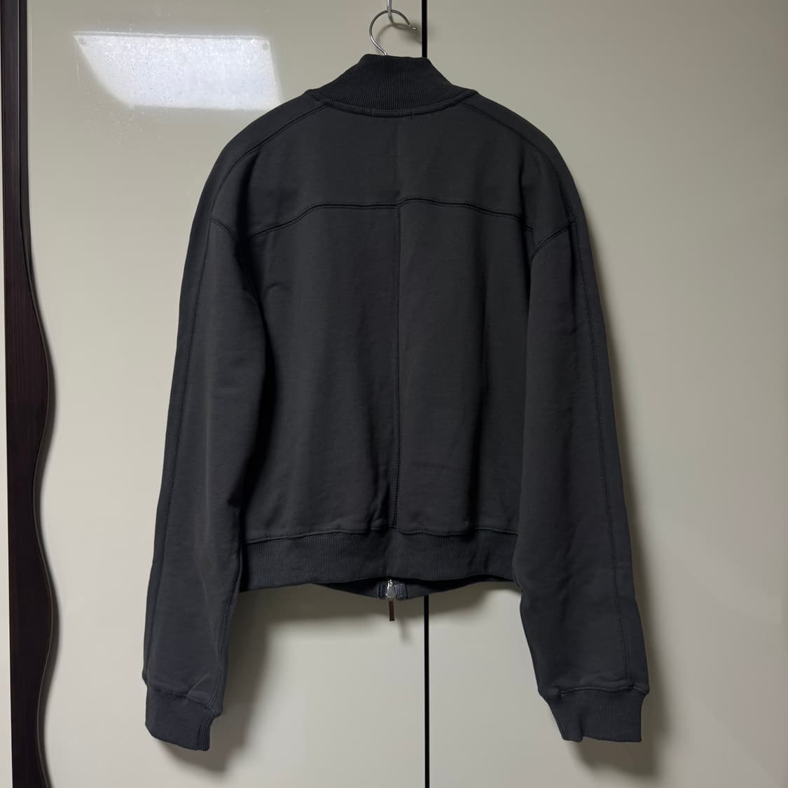 파르티멘토우먼 코튼 트랙 저지탑 차콜 M 상품이미지4