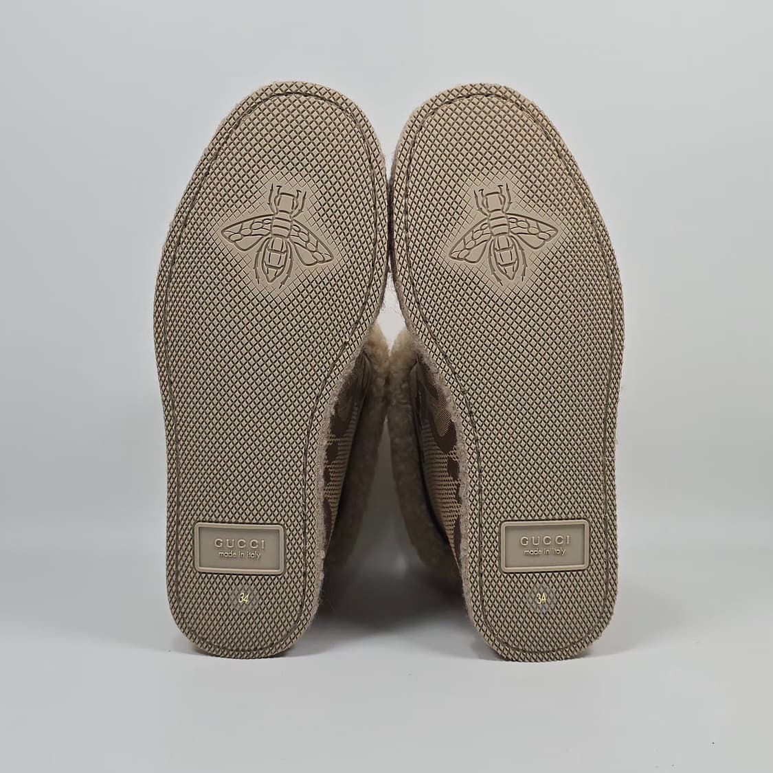 구찌 점보 GG 캔버스 홀스빗 시어링 앵클 부츠 ( 210 ) 상품이미지7