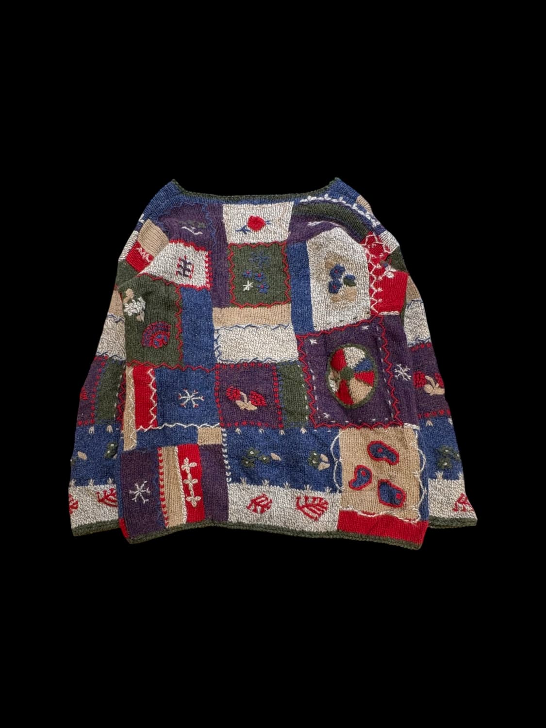 세인트 디온 패치워크 니트 스웨터 상품이미지2