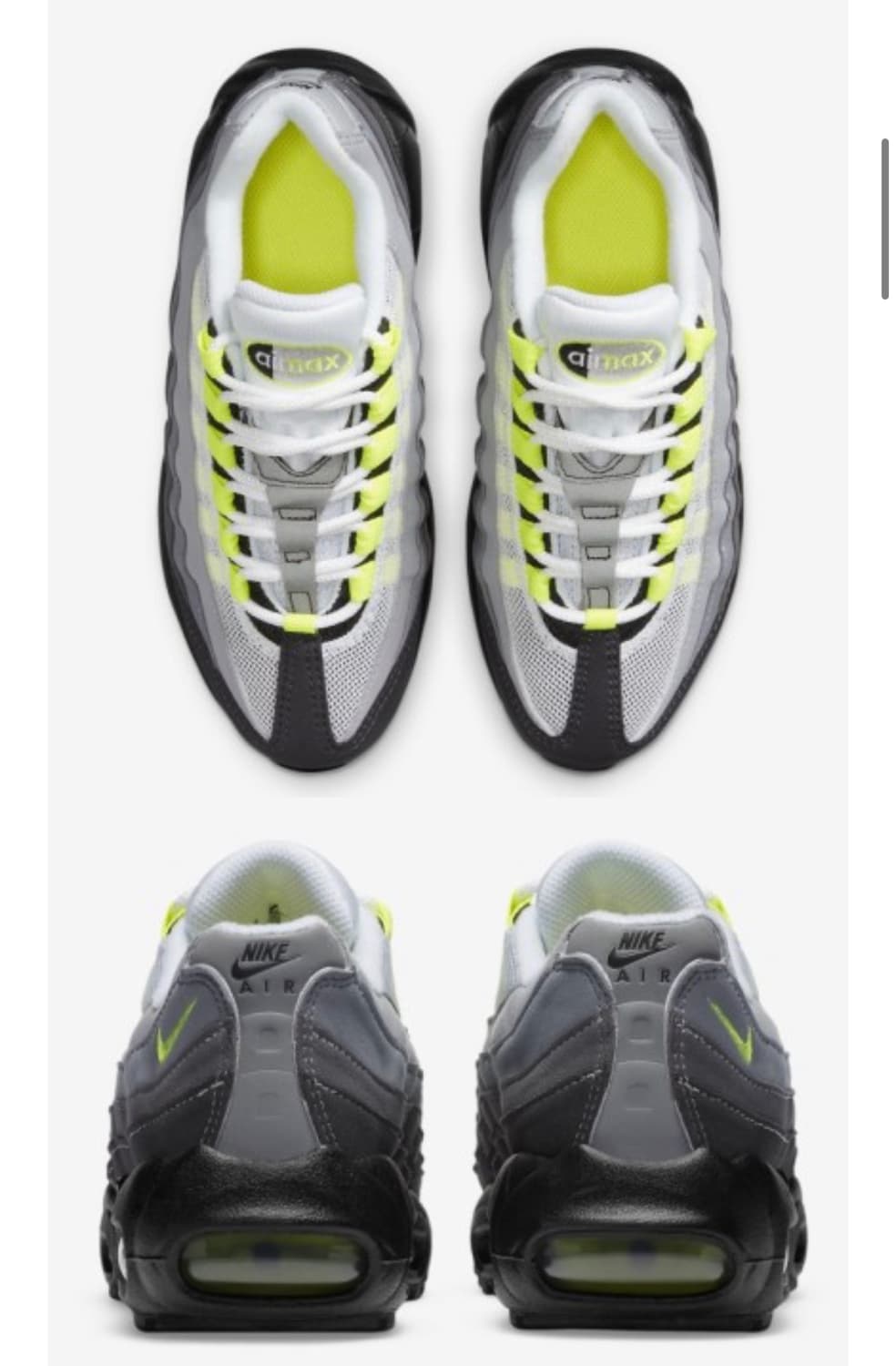 나이키 에어맥스 95 네온 240mm 상품이미지9