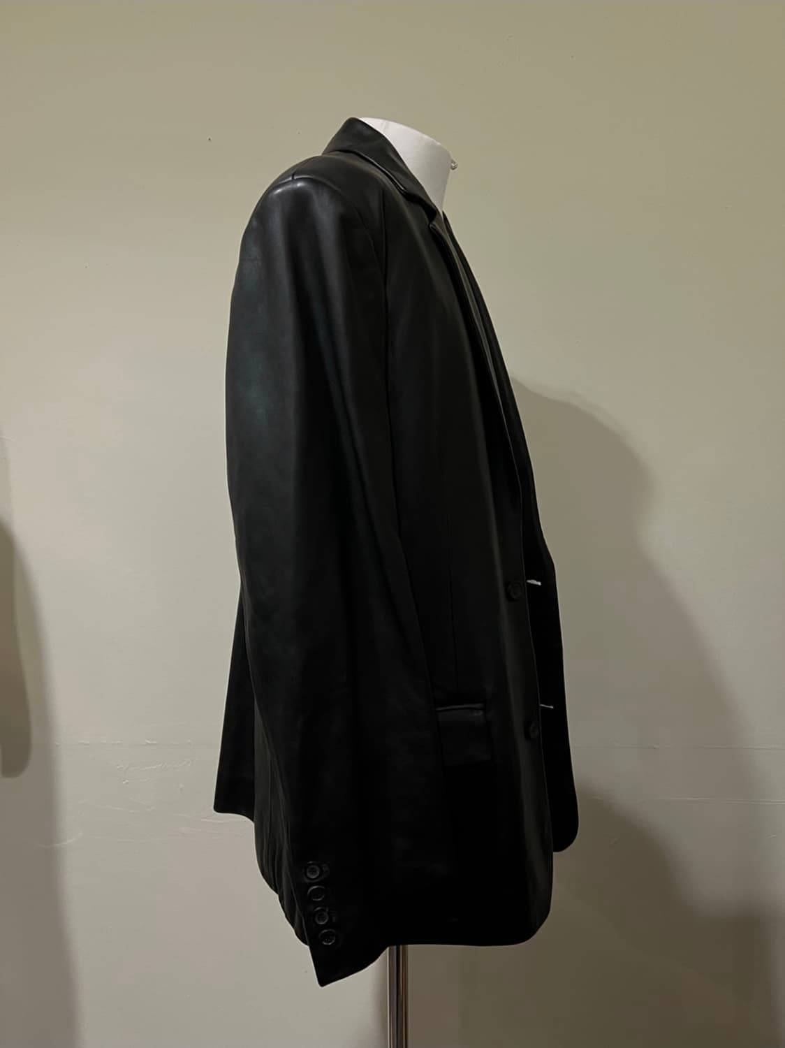 발렌시아가 패치 레더 싱글 블레이저 자켓 34사이즈 팝니다 상품이미지6