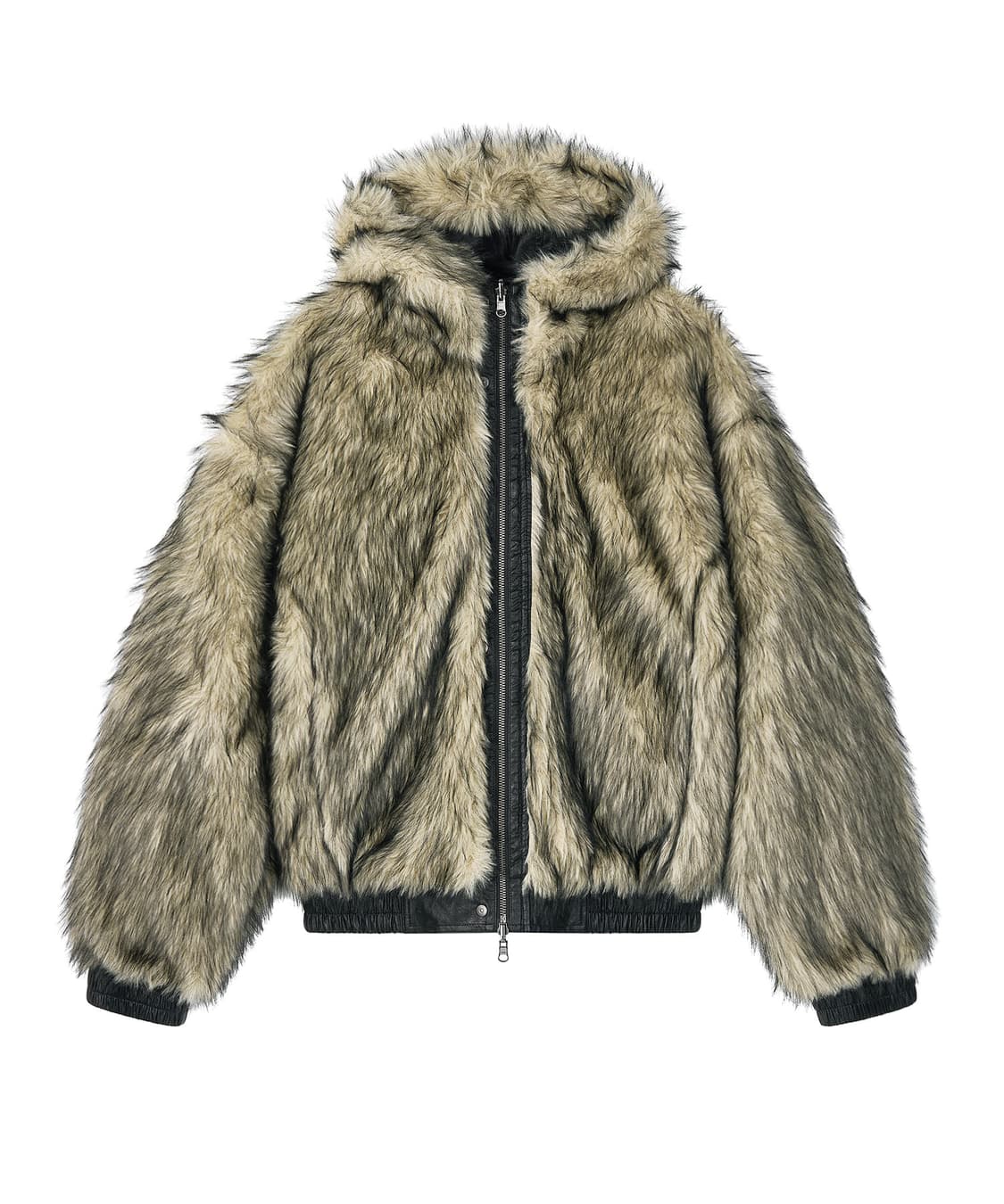 샌드릭 리버시블 퍼자켓 점퍼 라이트옐로우 상품이미지1