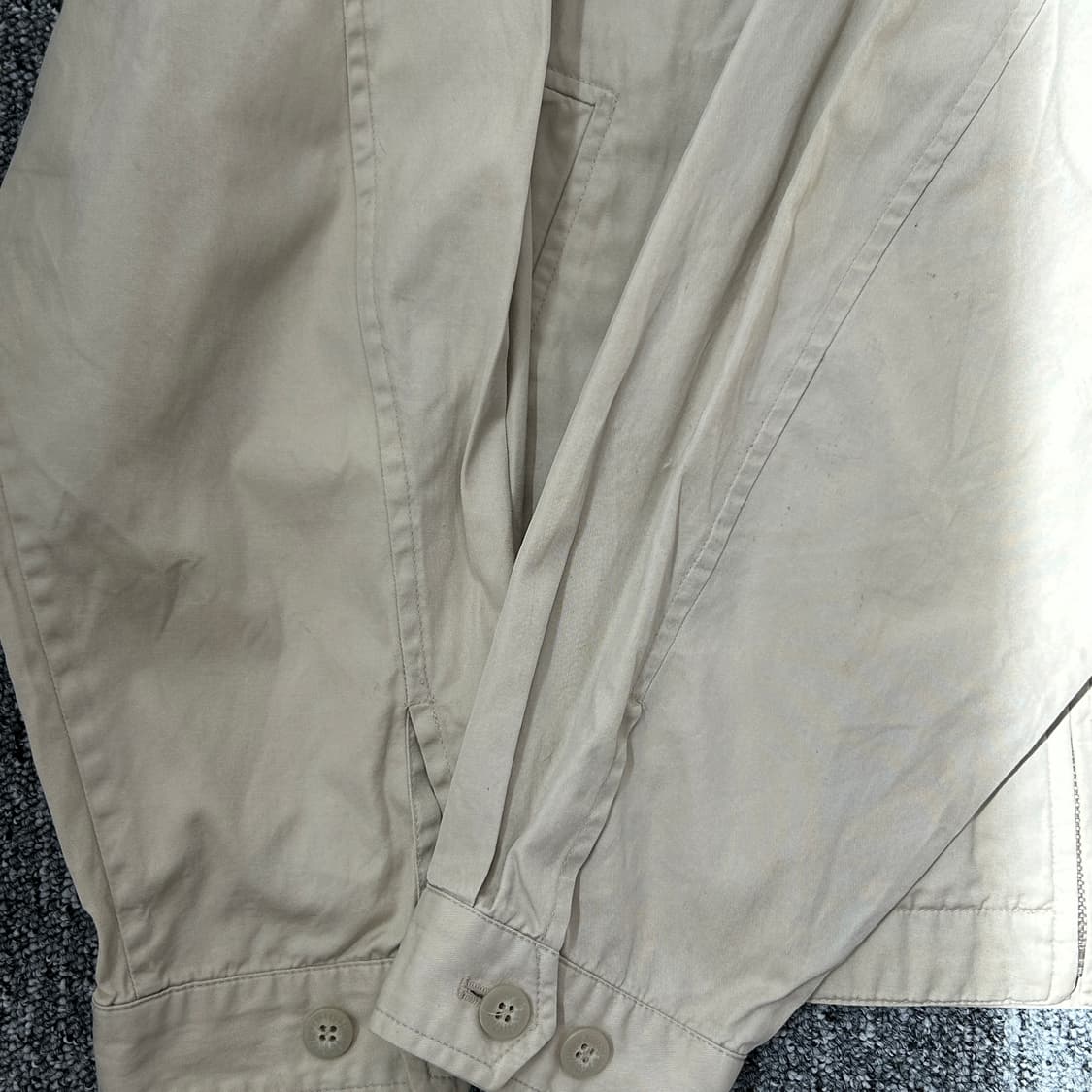 라코스테 올드스쿨 베이지 블루종 자켓 상품이미지7