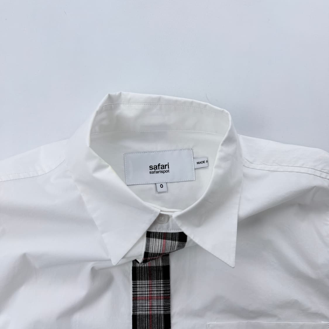 사파리스팟 스쿨 타이 셔츠 화이트 상품이미지4