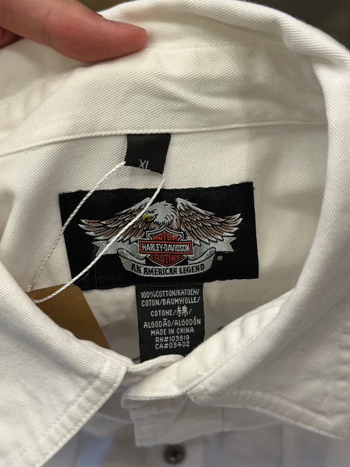 00s Harley Davidson 할리 데이비슨 반팔 셔츠 XL 상품이미지5