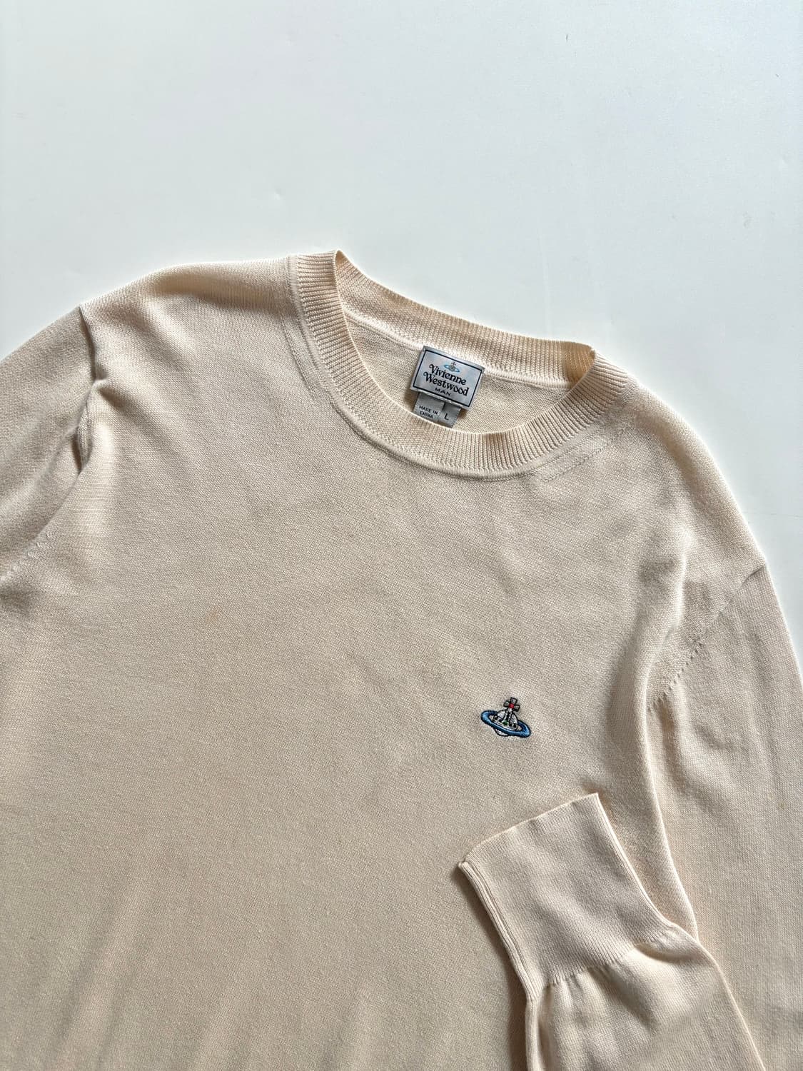 Vivienne Westwood 비비안웨스트우드 ORB로고 아이보리 코튼 상품이미지4