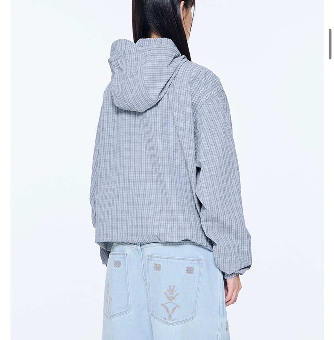 TCM check windstopper (sky blue) 상품이미지4