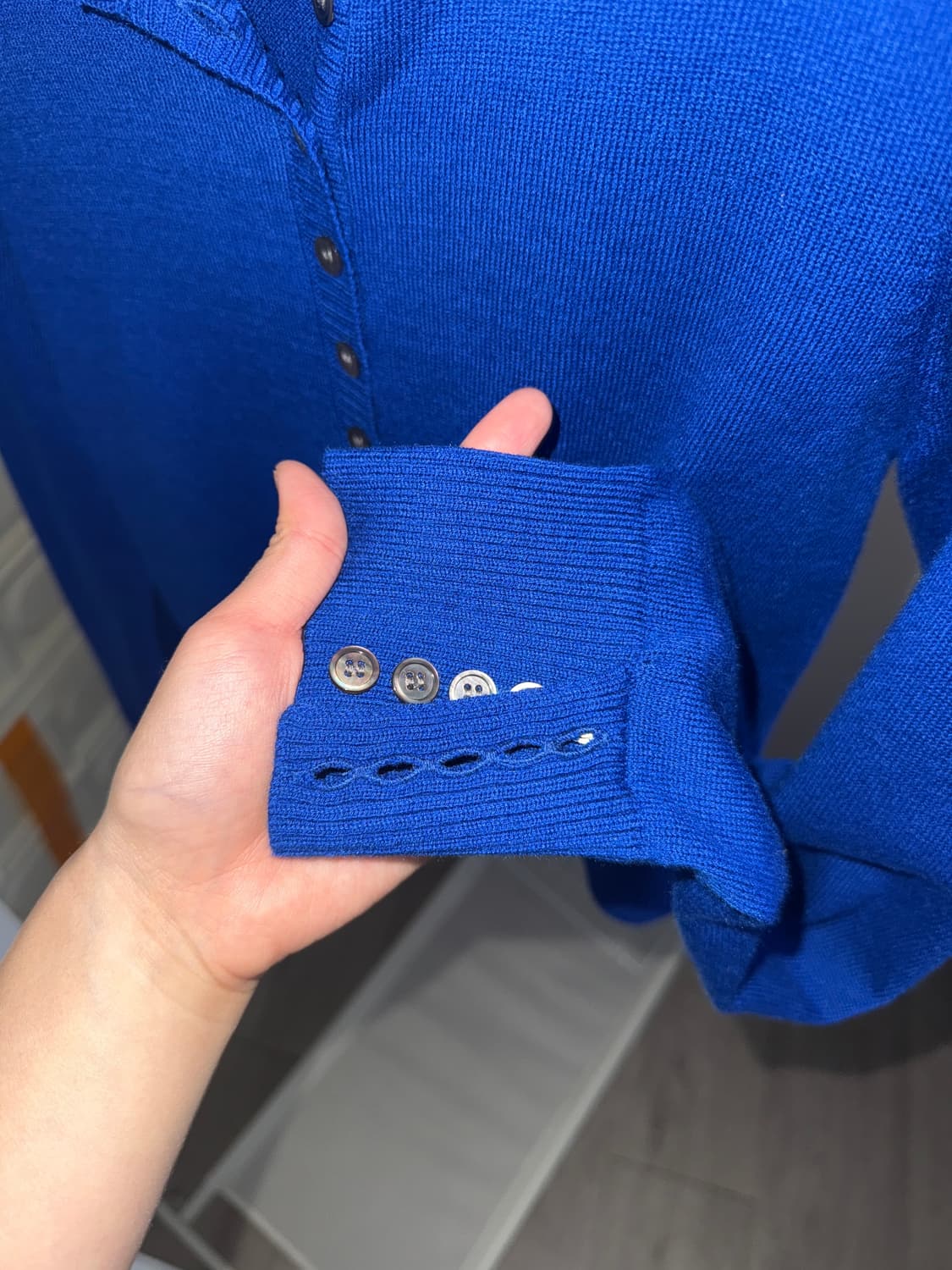 plzproject PETITE ROUND BUTTON CARDIGAN 상품이미지3