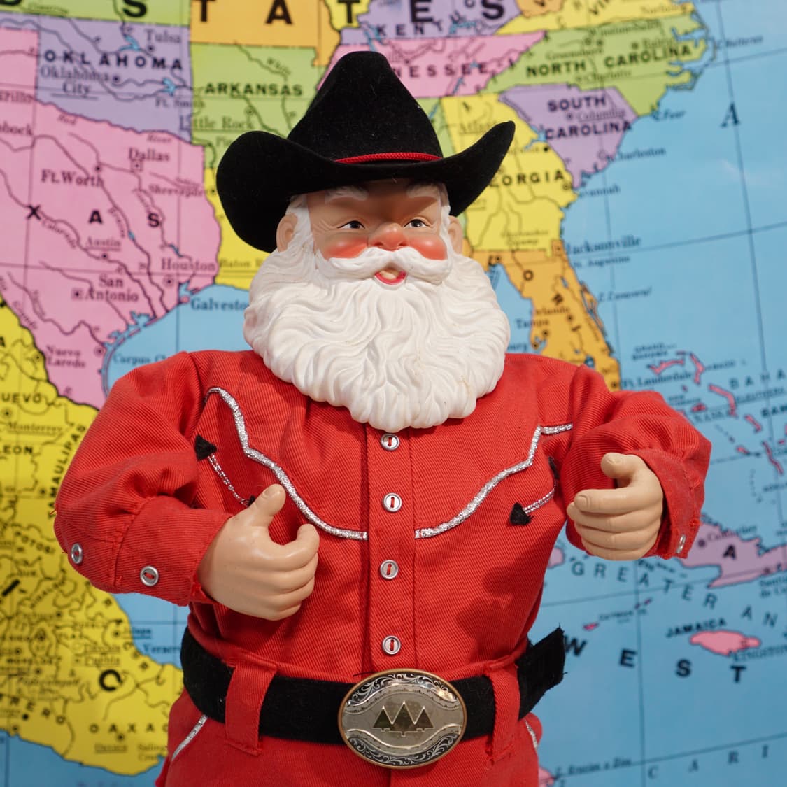 빈티지 소품 1999s 홀리 댄싱 산타 피규어 상품이미지1