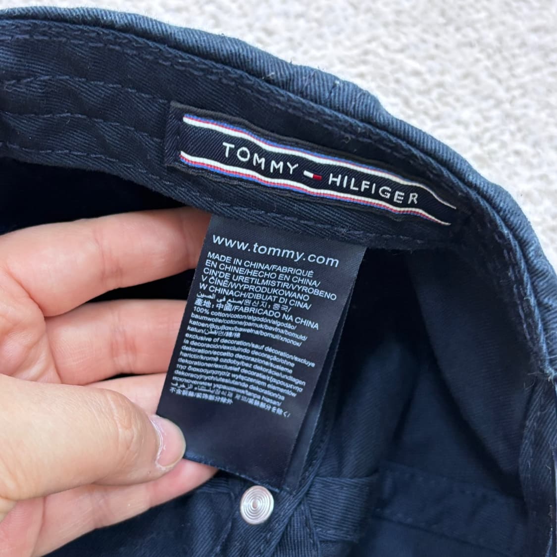 F 타미힐피거 로고 패치 볼캡 0427E 상품이미지7