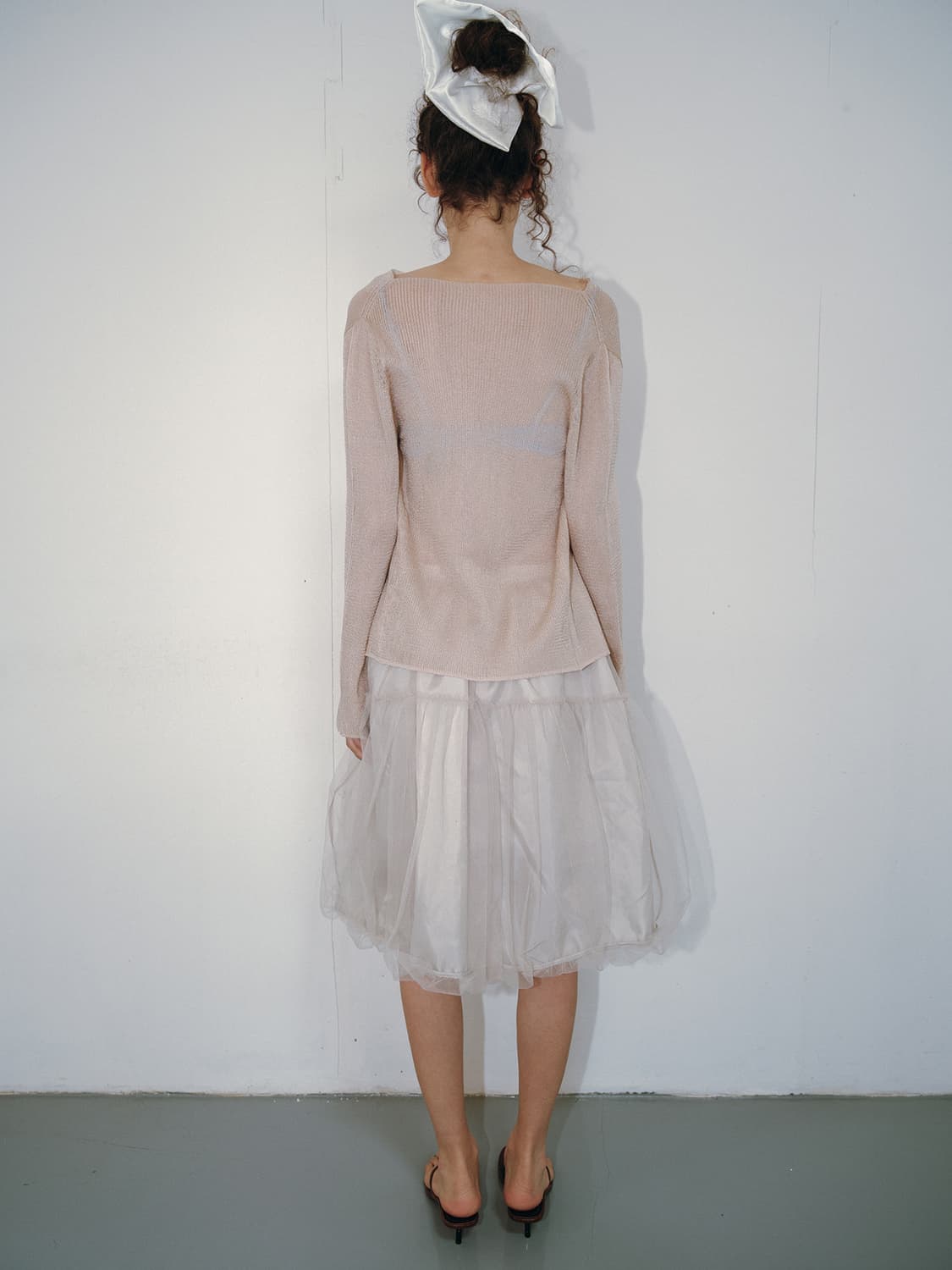 리본빛 Rase Tie Cardigan   상품이미지4
