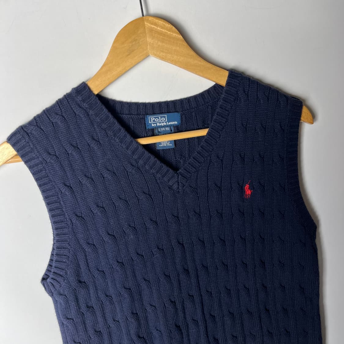 [Polo] 폴로랄프로렌 케이블 니트 베스트 상품이미지2