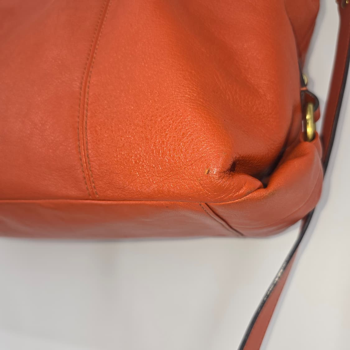 Vintage Coach Ashley Orange Leather Bag 상품이미지5