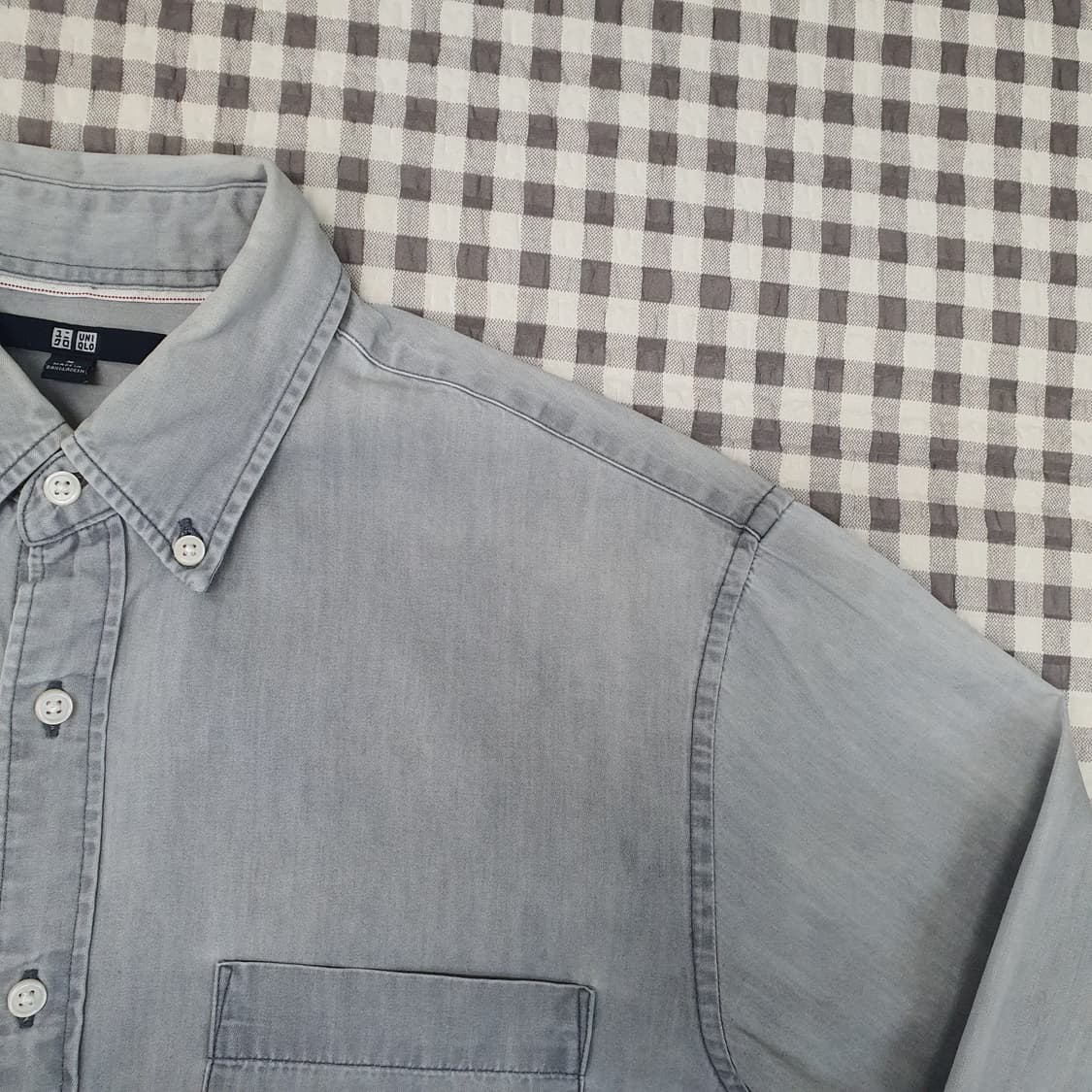 유니클로 데님 청셔츠 남자95 상품이미지3