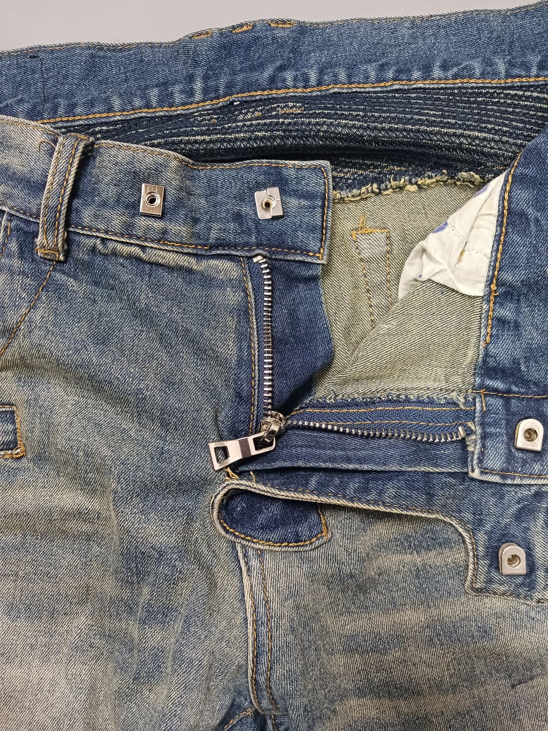 [34] 발망 빈티지워싱 바이커진 청바지 상품이미지6