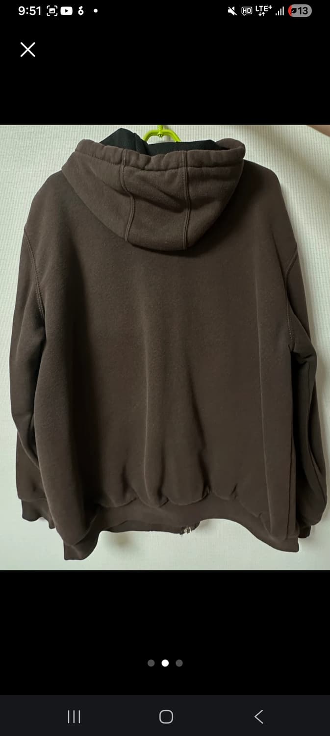 칼하트 후드집업 M 브라운 상품이미지2