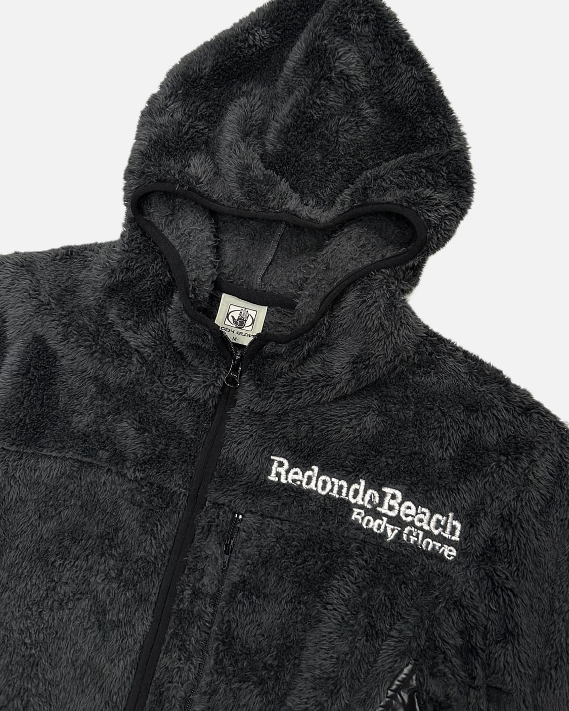 logo fleece hood zip-up 상품이미지3