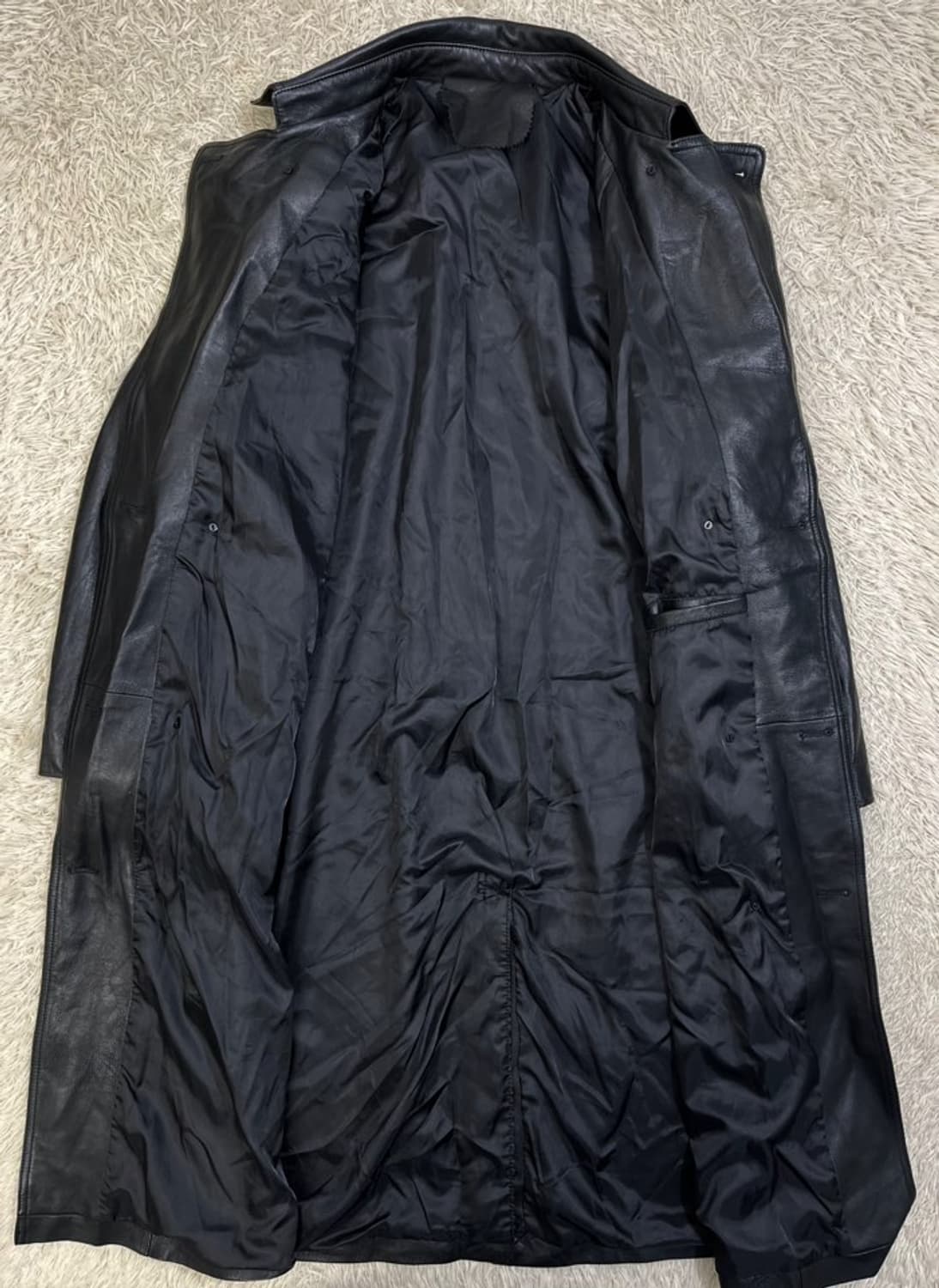 빈티지 양가죽 더블 롱 코트/#2750 상품이미지5