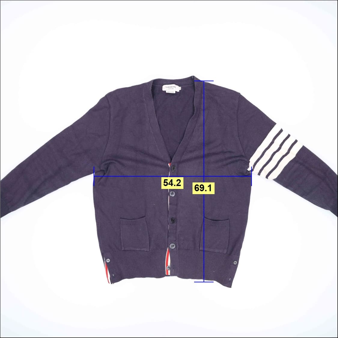 XXXL 빈티지 완장 가디건 0609H 상품이미지7