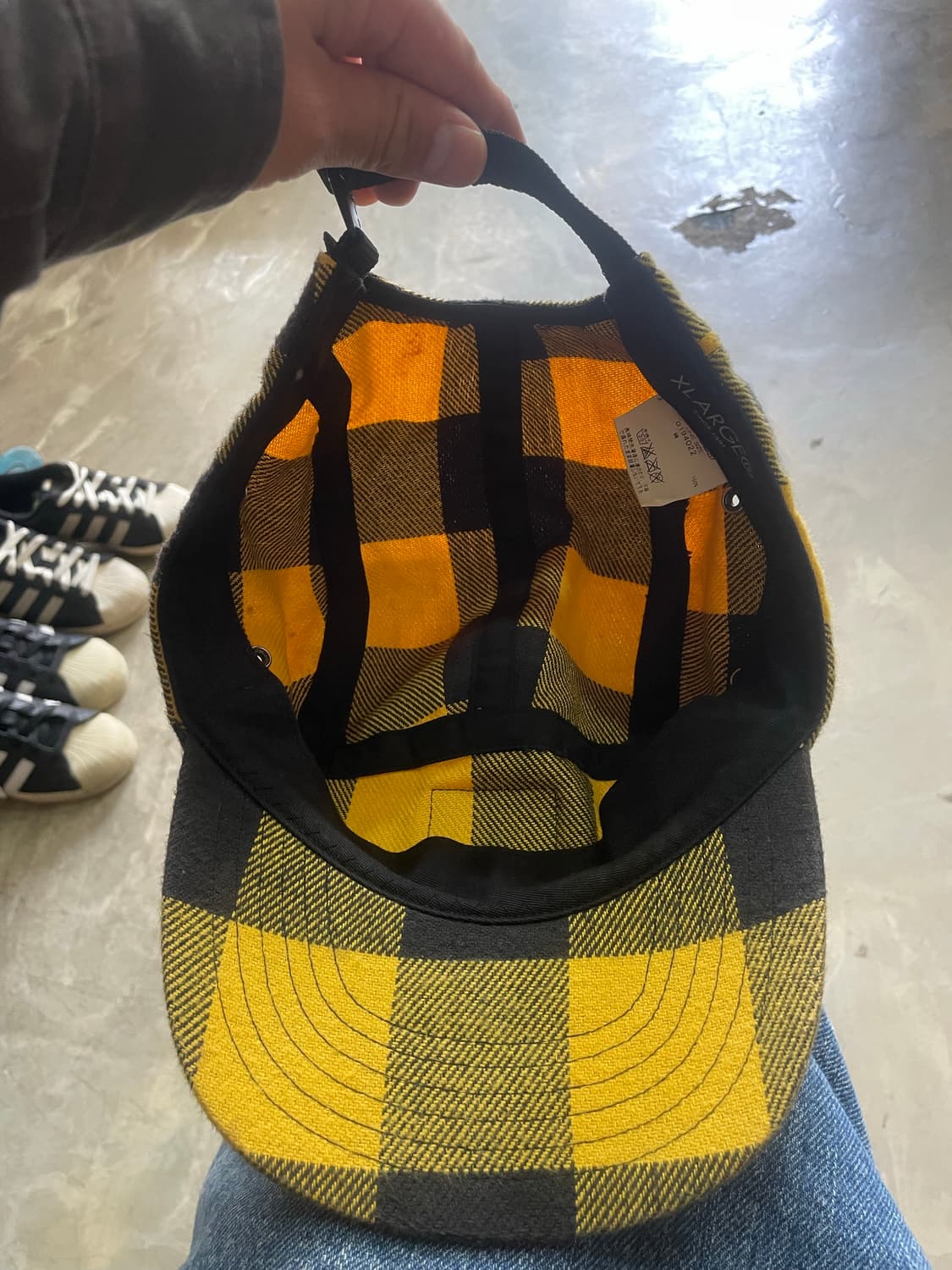 엑스라지 옐로우 체크 캠프캡 상품이미지7