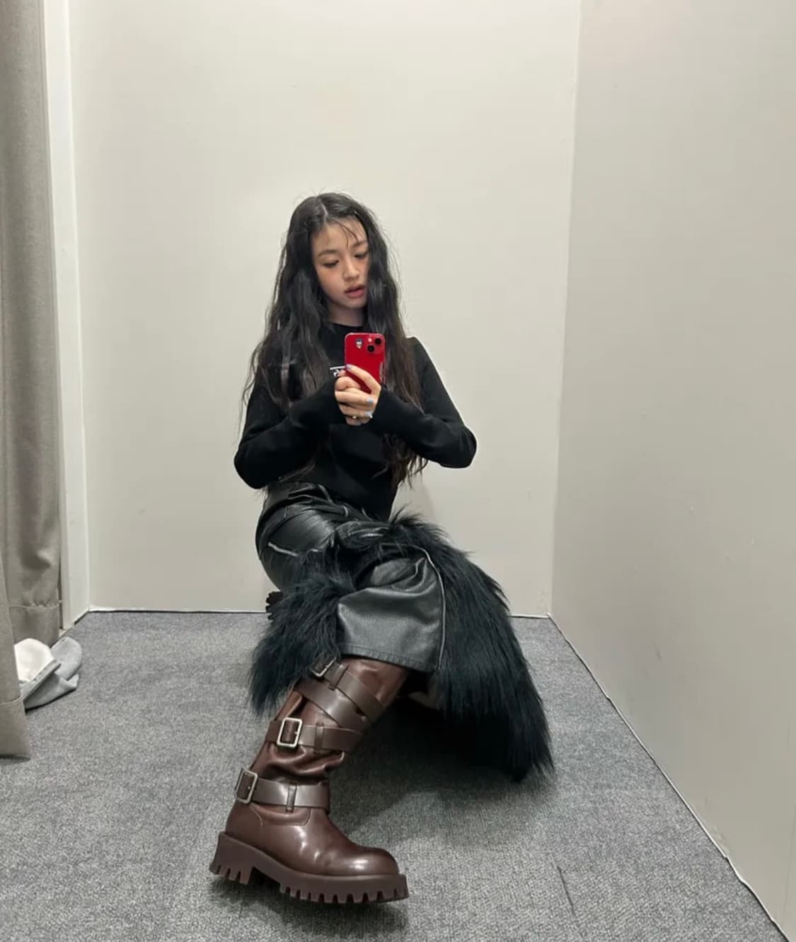 야세 나야와시 부츠 브라운 230 새상품 yase x nayawashi 상품이미지4