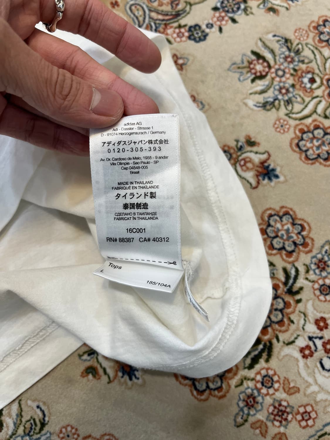 Y-3 20ss 요지야마모토 백프린팅 반팔 티셔츠 상품이미지7