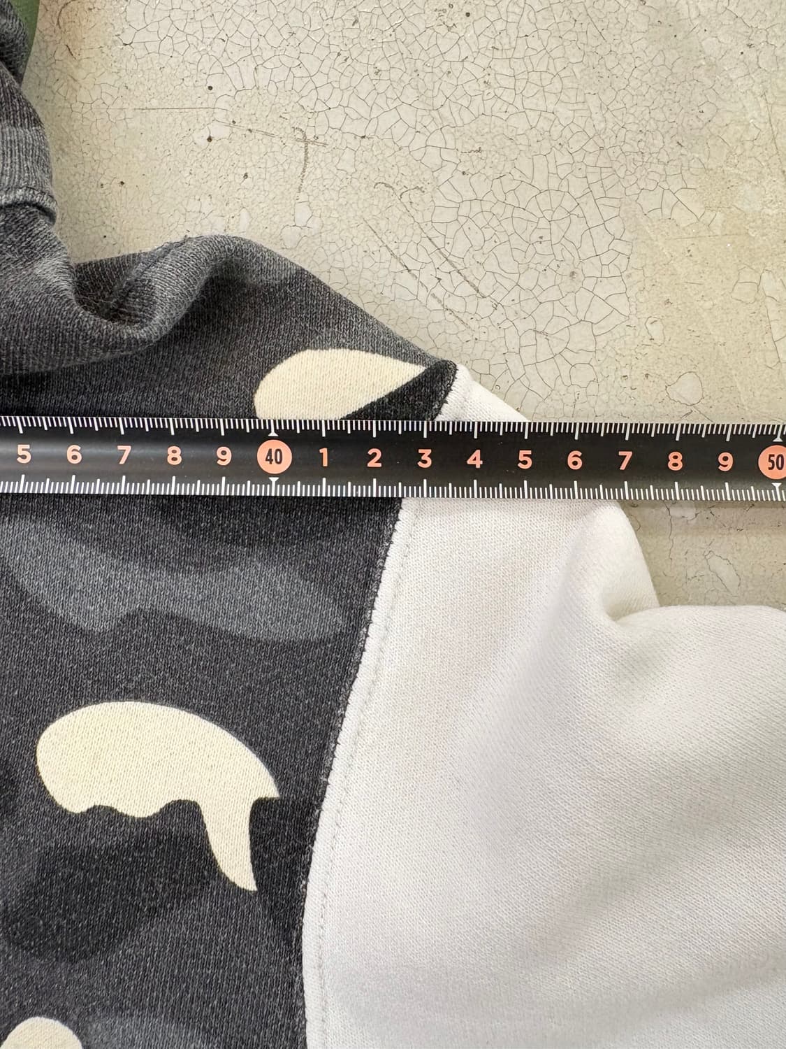 베이프 샤크 풀집 후디 – 그레이 ABC 카모 상품이미지9