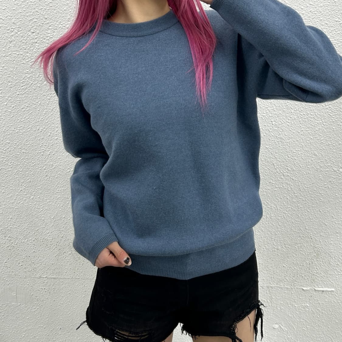 쿠어 소라맛 니트 L 상품이미지1