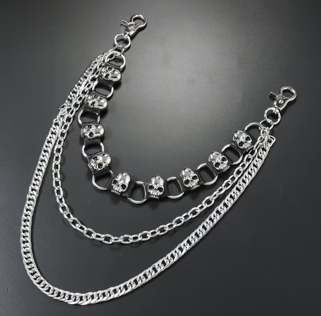 스컬 트리플 바지 체인 상품이미지3