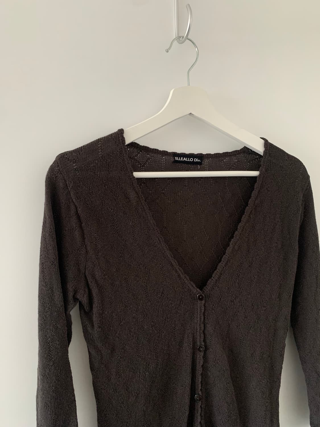 브라운 레이스 가디건 상품이미지4