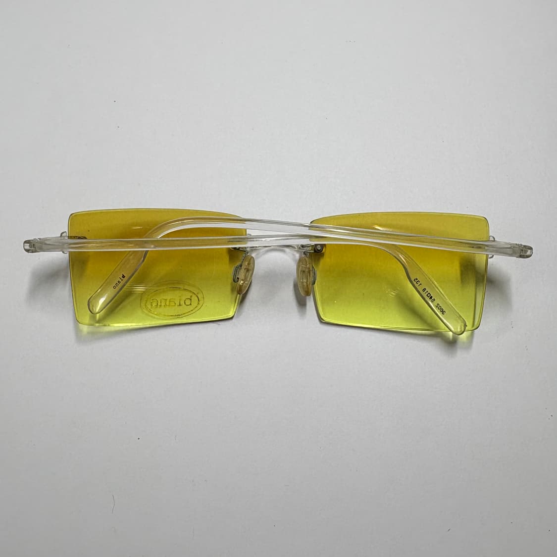 빈티지 선글라스 [비아노(biano) 샤프 옐로우 틴트 무테] 상품이미지3