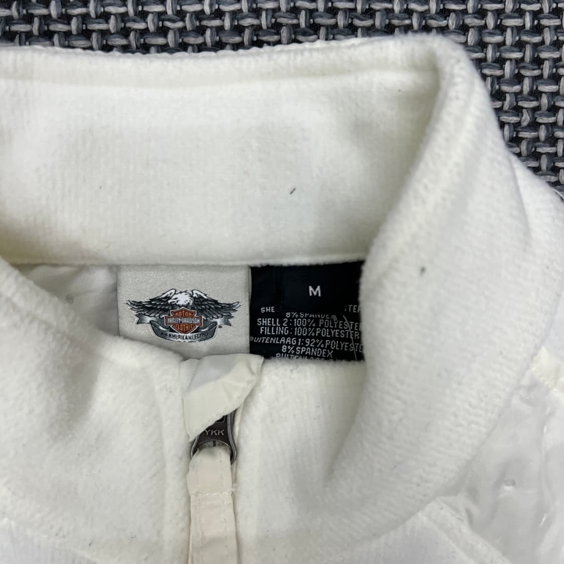 할리데이비슨 화이트 후리스 상품이미지2