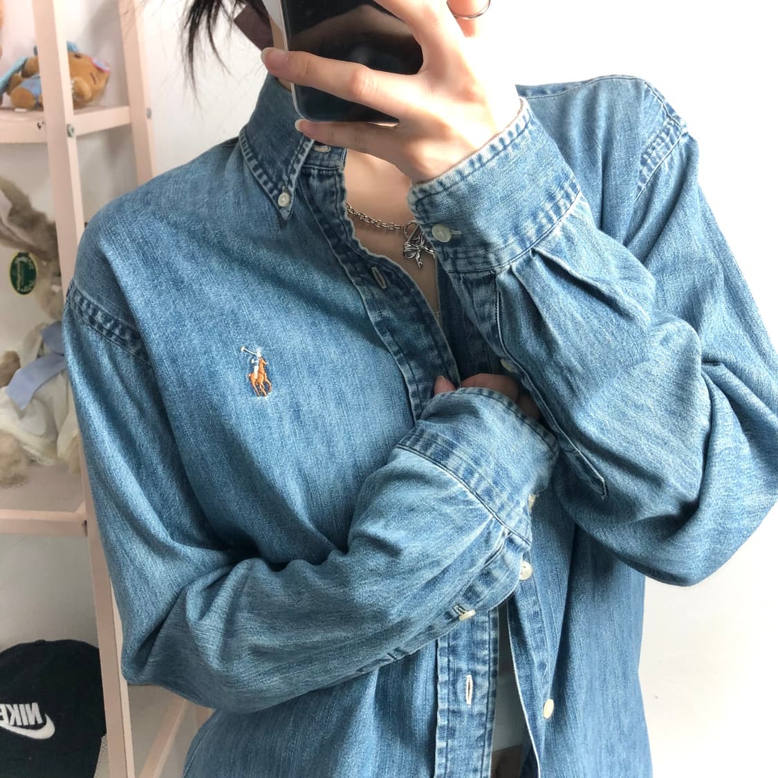 폴로 데님 셔츠 상품이미지2