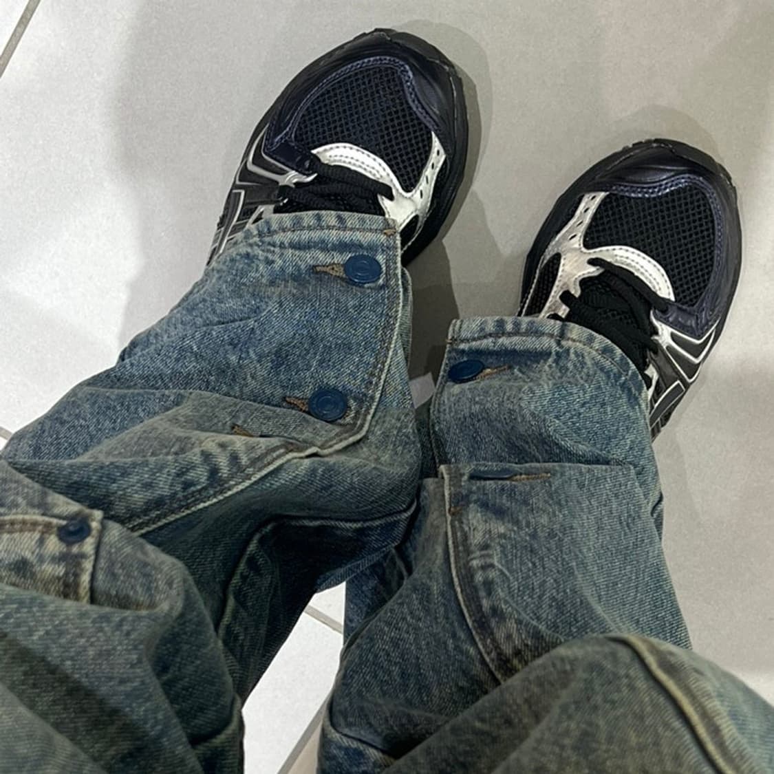 아식스 언더마이카 젤 카야노 14 블랙 퓨어 실버 상품이미지5