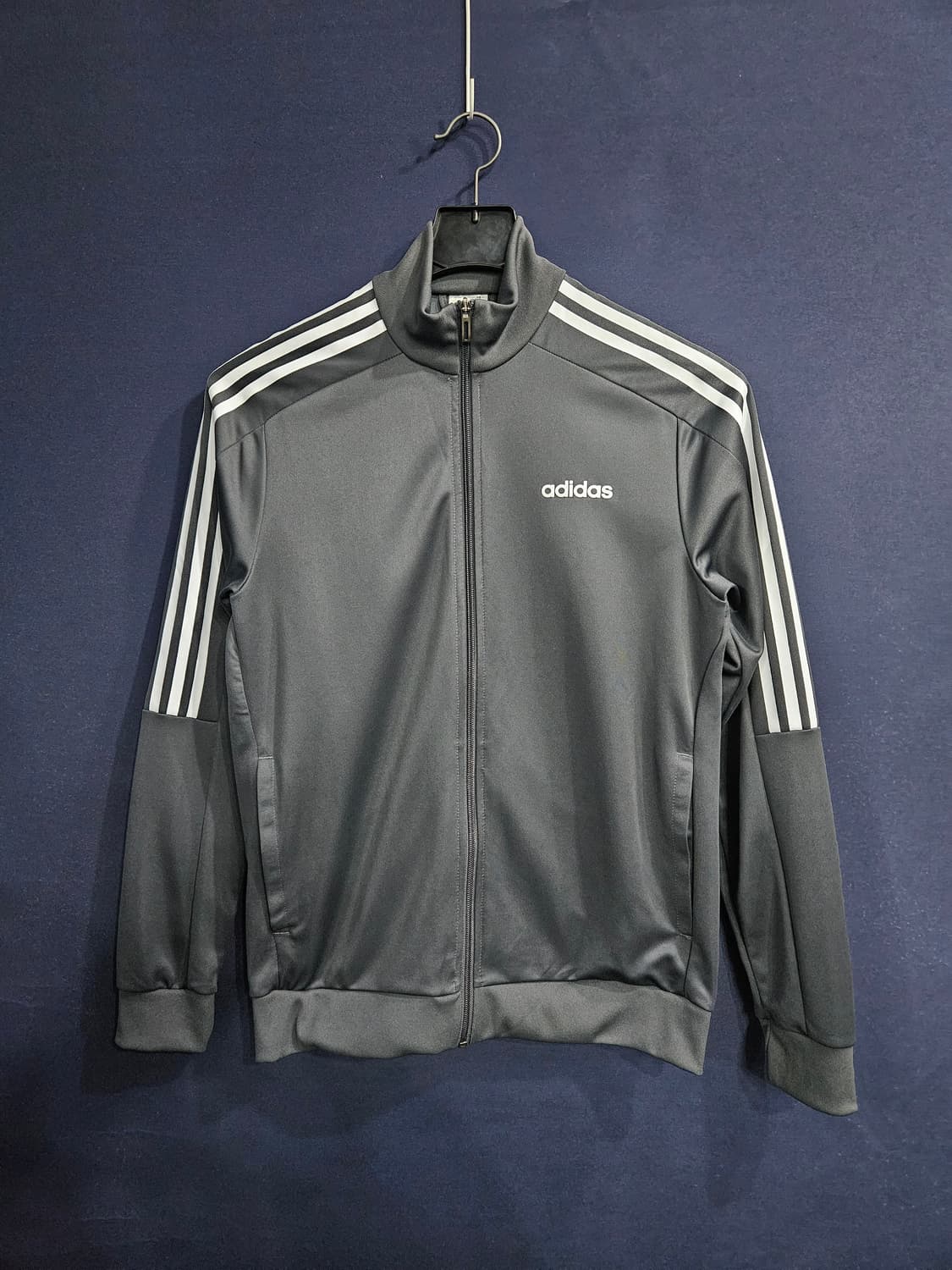 아디다스 삼선 그레이 남성 슬림핏 100 져지 상품이미지1