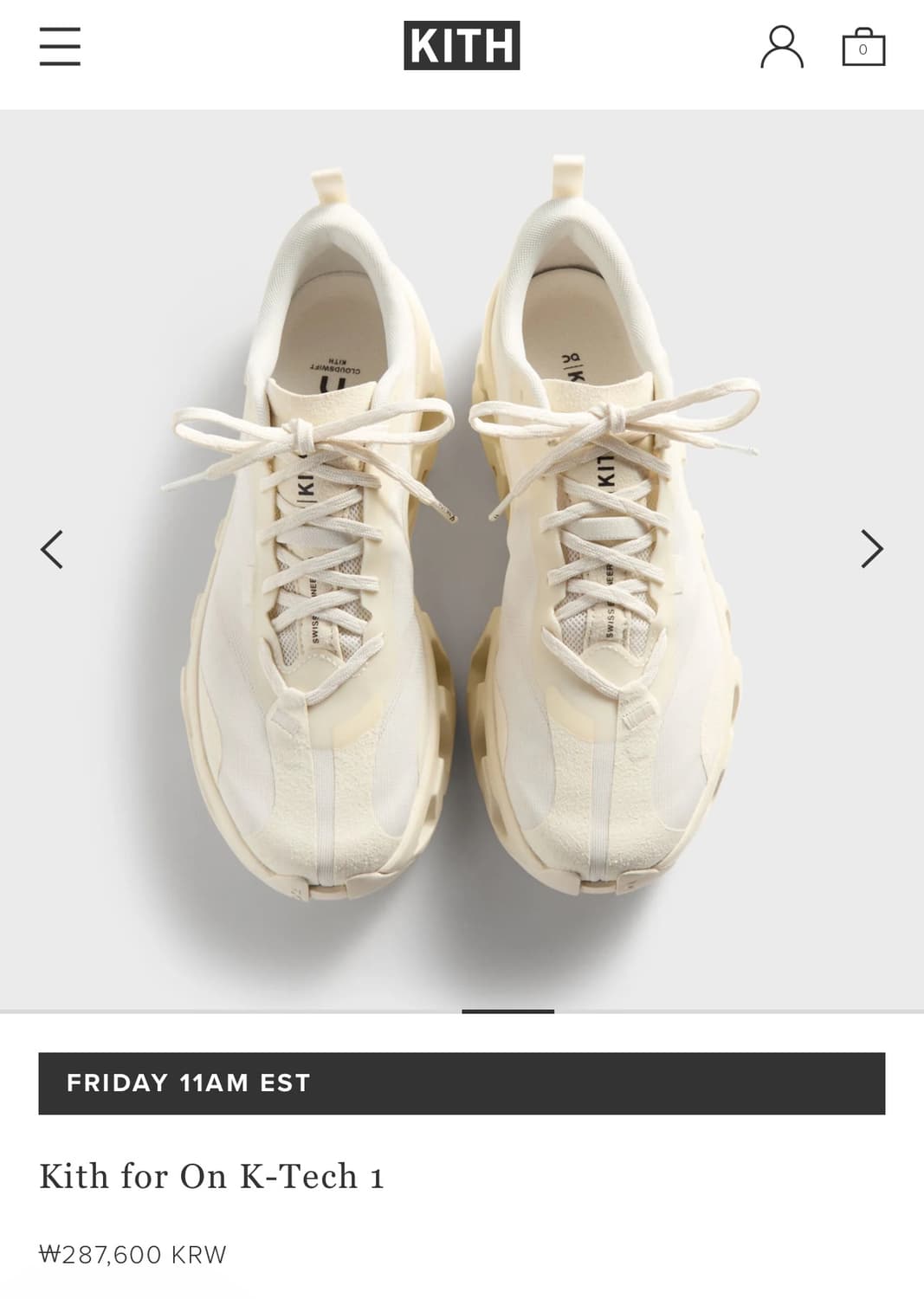 Kith 온 러닝 cloudswift k-tech1 280 상품이미지1