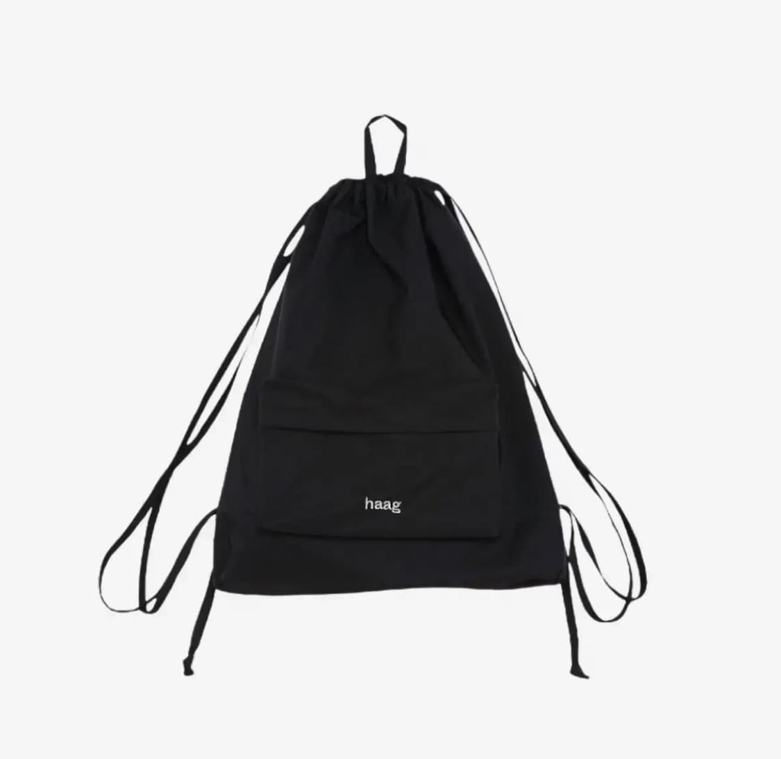 Haag 헤이그 스트링 백팩 블랙 상품이미지1
