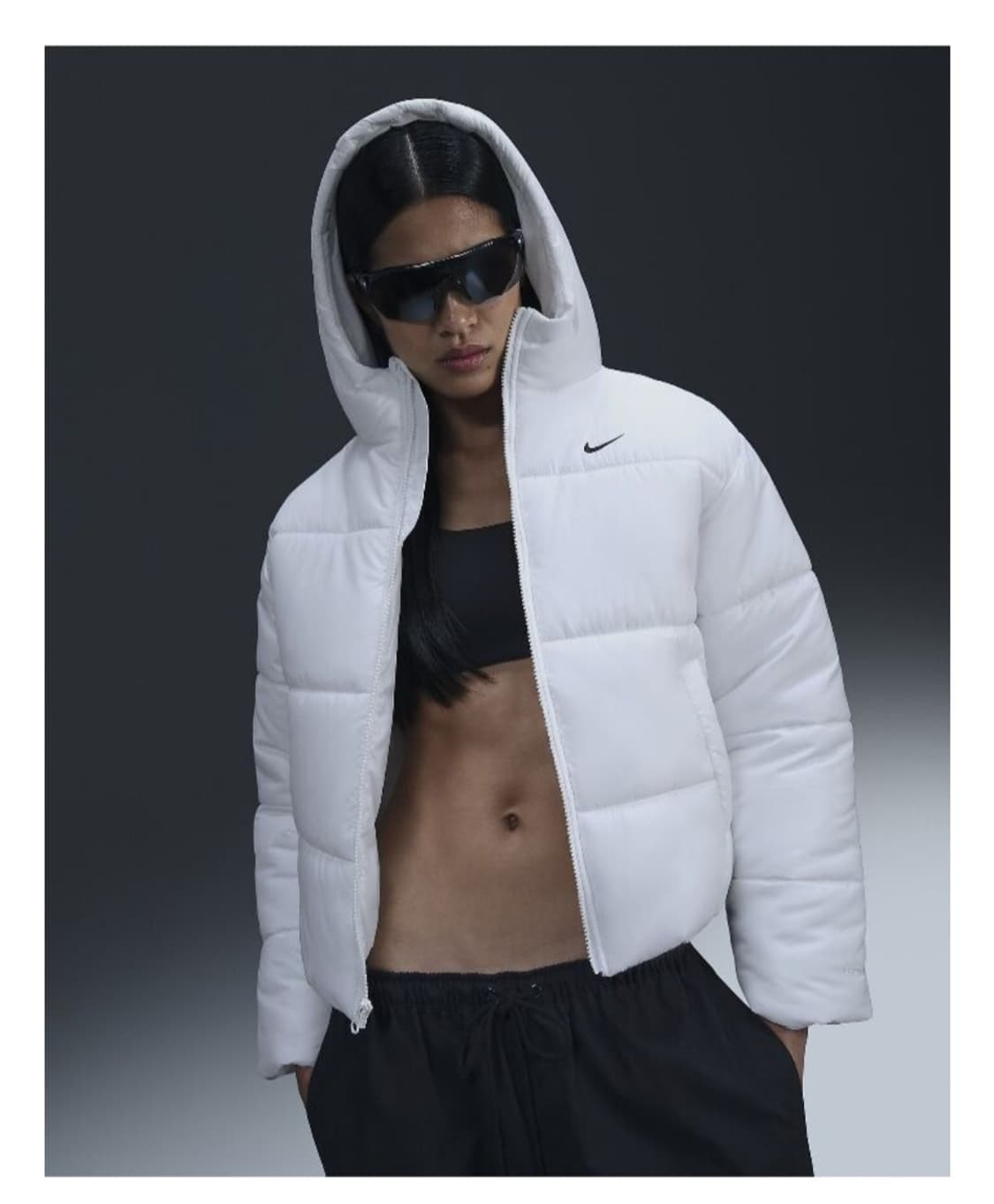 (W) Nike NSW 나이키 써마핏 루즈 후드 자켓 화이트 s 상품이미지1