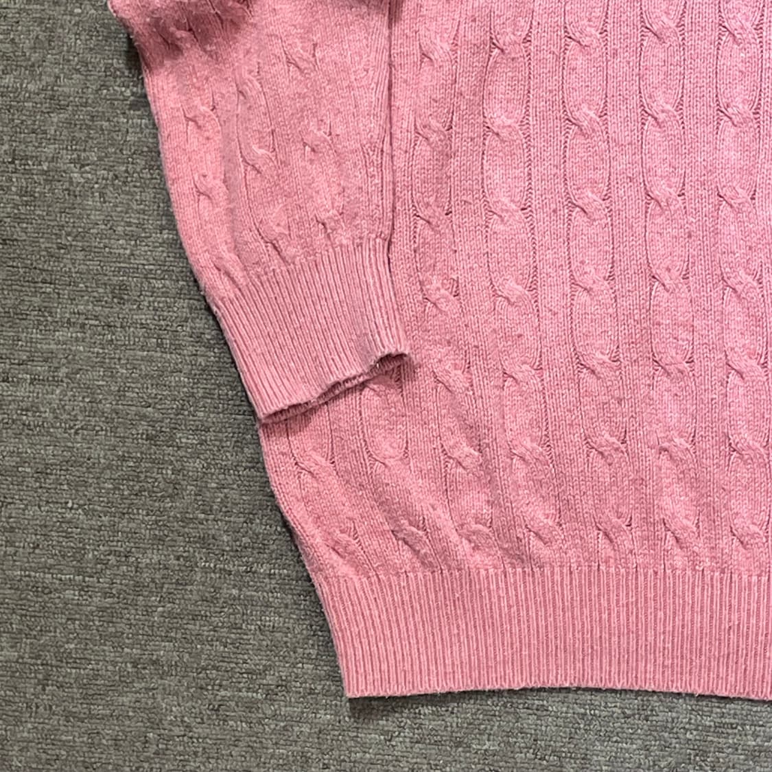 (L) POLO 폴로 랄프로렌 케이블 빈집업 니트 상품이미지5