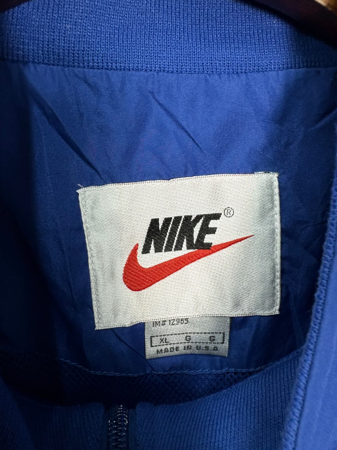 나이키 스우시 아노락 블루 반집업 자켓A3706 상품이미지5