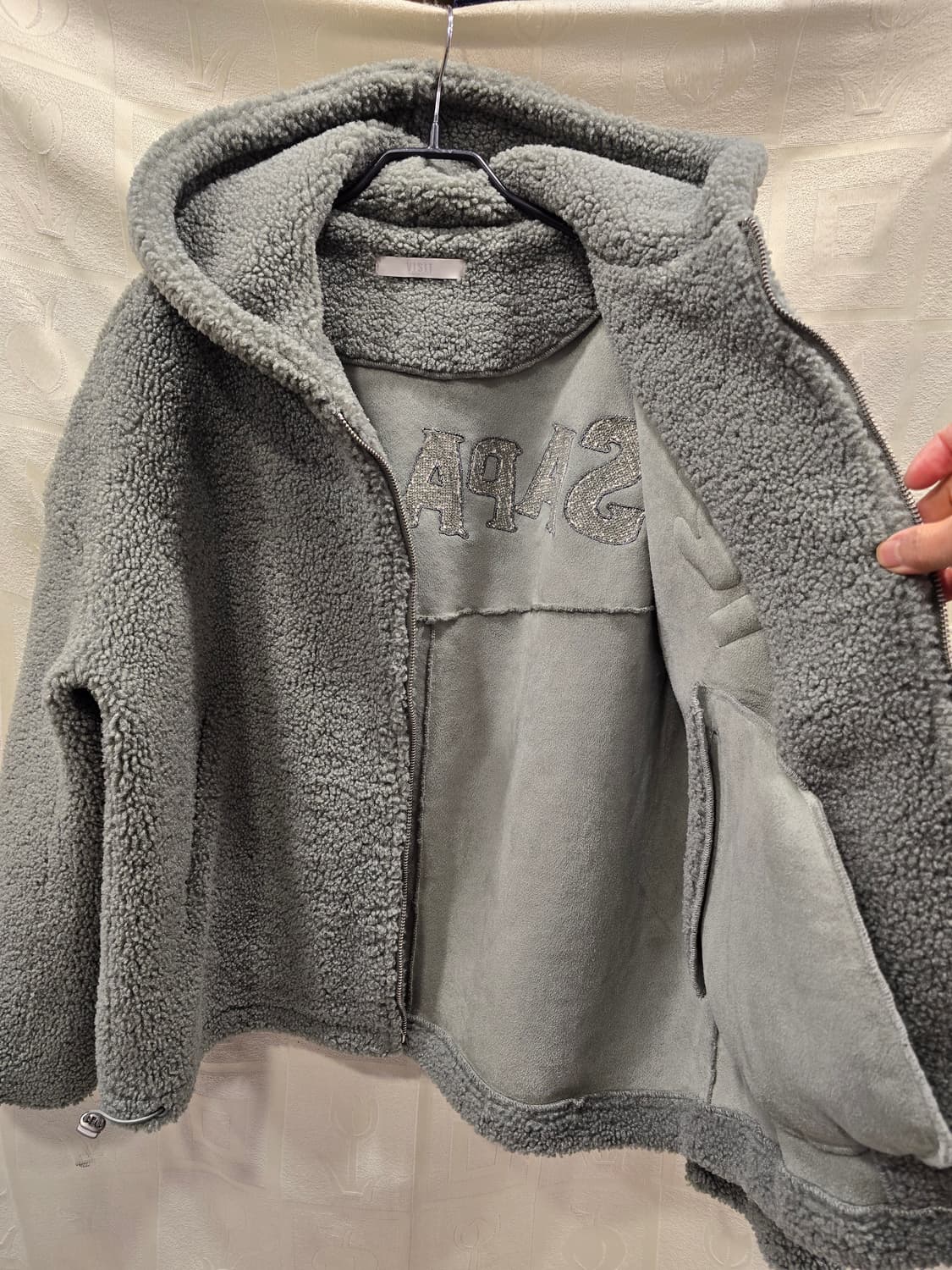 거의새거) 비지트 VISIT 뽀글이 후드 집업 55~66 상품이미지7