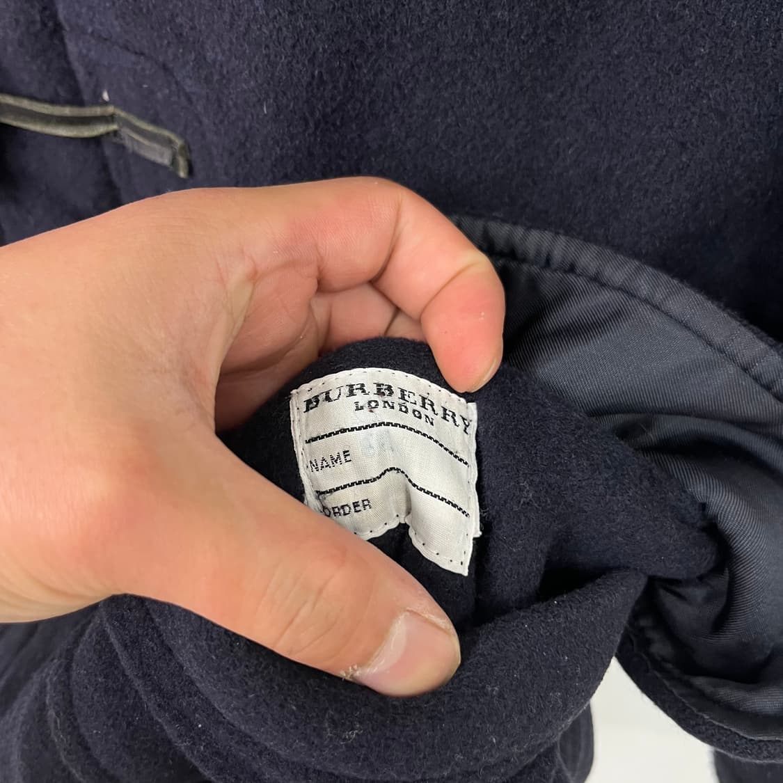 100 버버리 울 후드 떡볶이 코트 상품이미지7