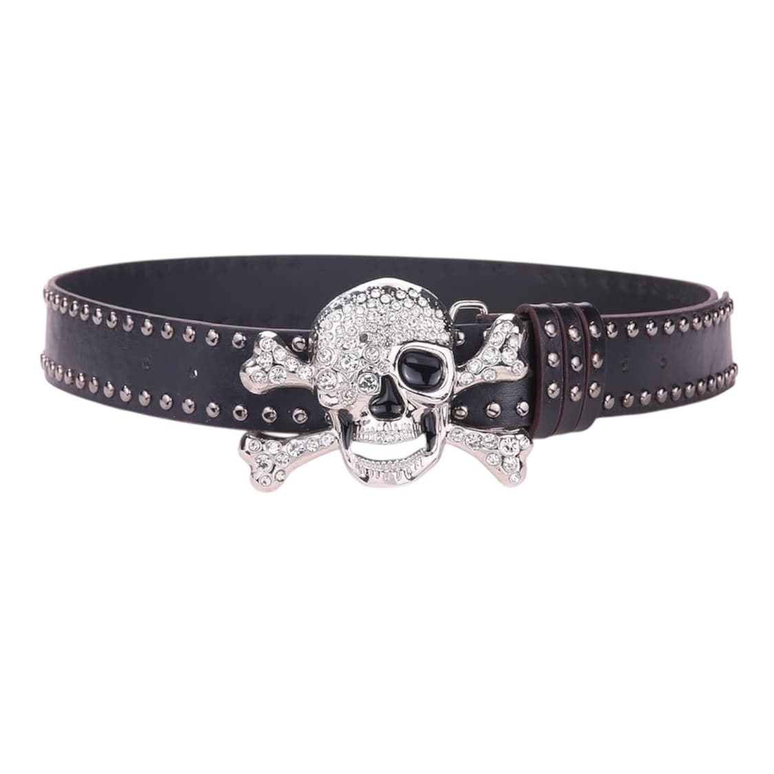ICE skull head leather belt 상품이미지2