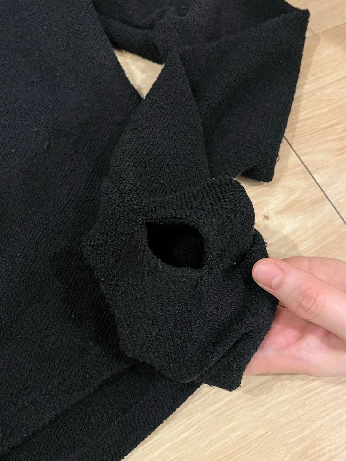 OLSSEN 올슨 테리 후드집업 블랙  상품이미지4