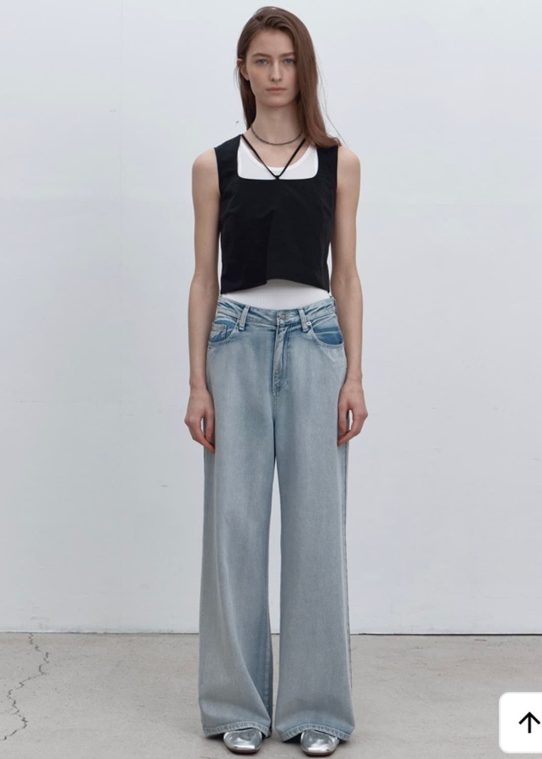 퍼블리카엑스 와이드 데님팬츠 상품이미지1