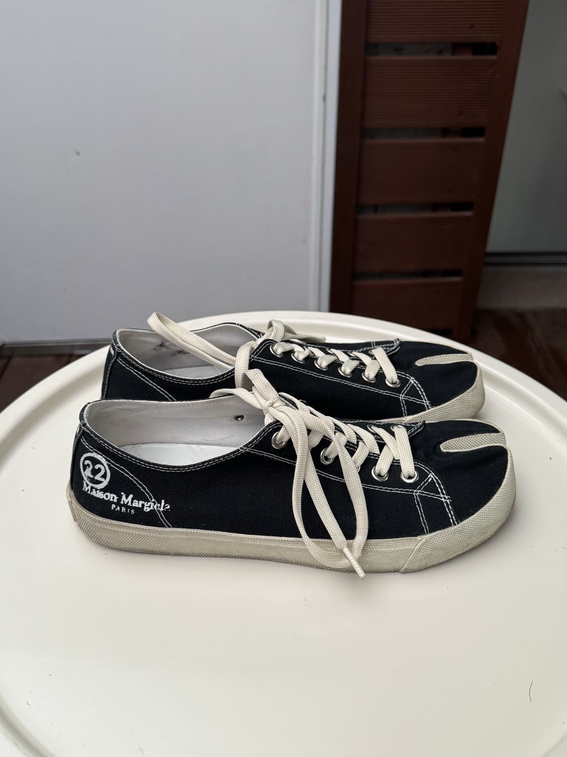 메종 마르지엘라 타비 로우 블랙 스니커즈 41.5 상품이미지4