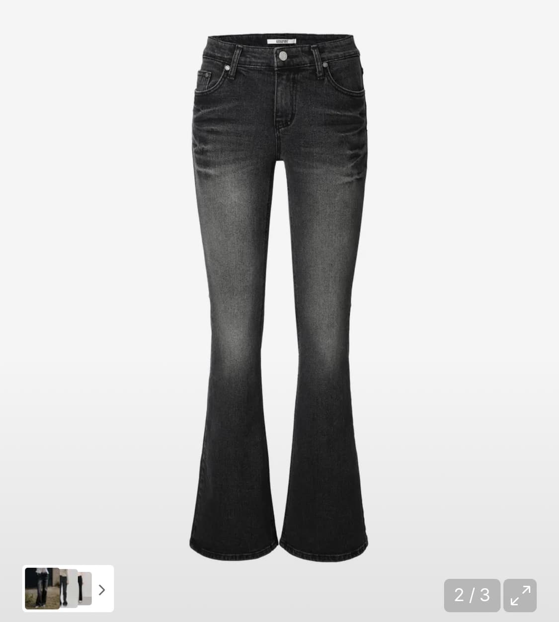 카키포인트 베이직 부츠컷 팬츠 블랙 상품이미지4