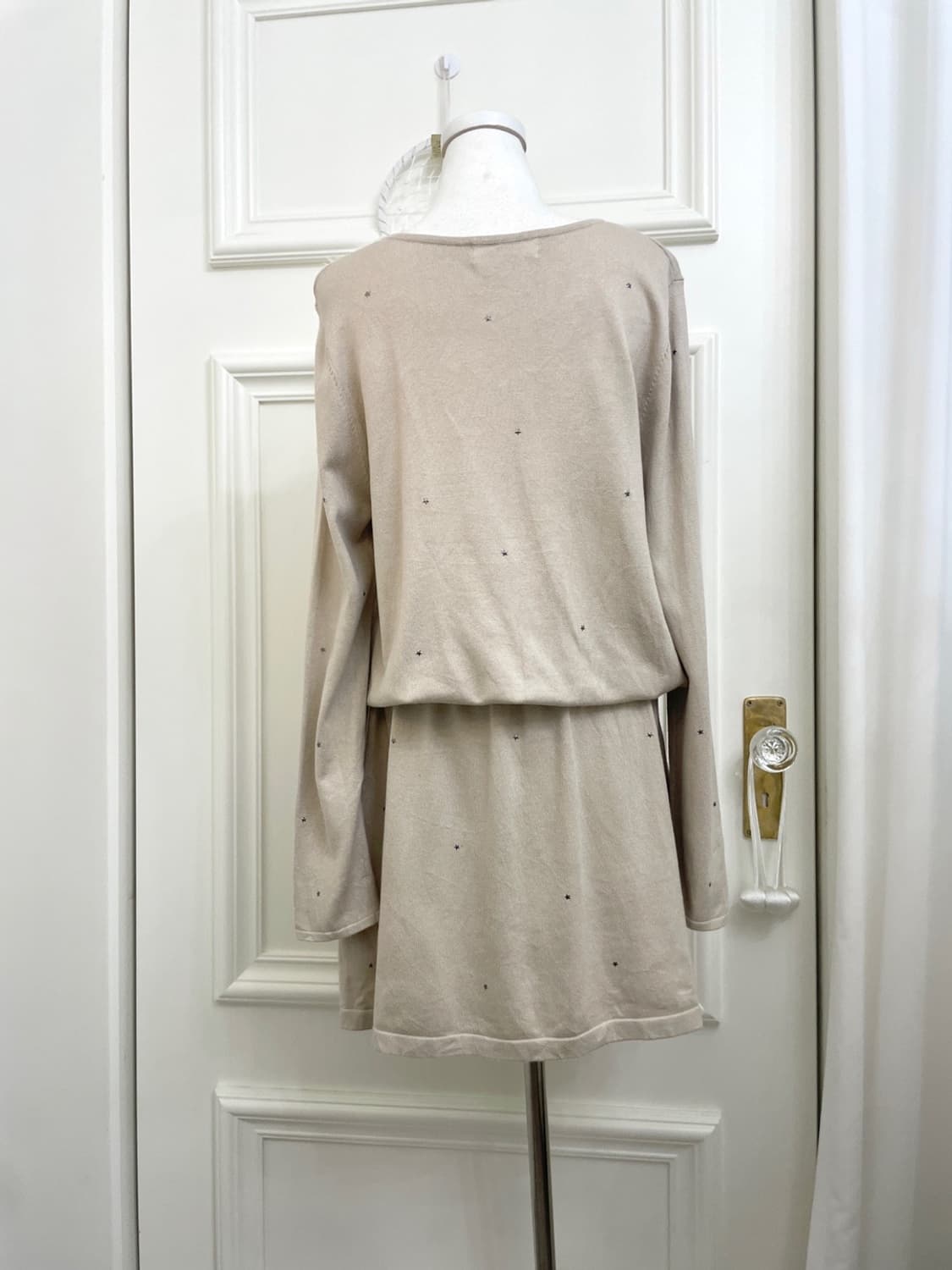 beige star point waist shirring knit opc 상품이미지3